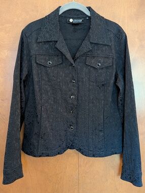 Christine Alexander Floral Brocade Swarovski Crystal Jacket - Amazing!